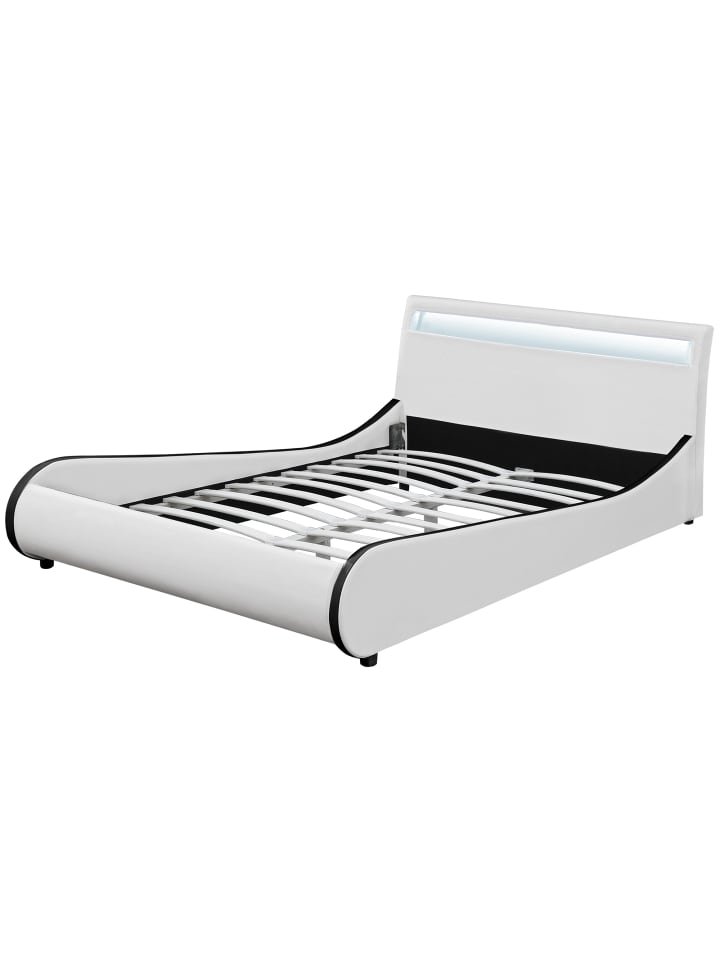 Corium Corium LED Valencia Polsterbett  in Weiß (B)180cm günstig kaufen onesize