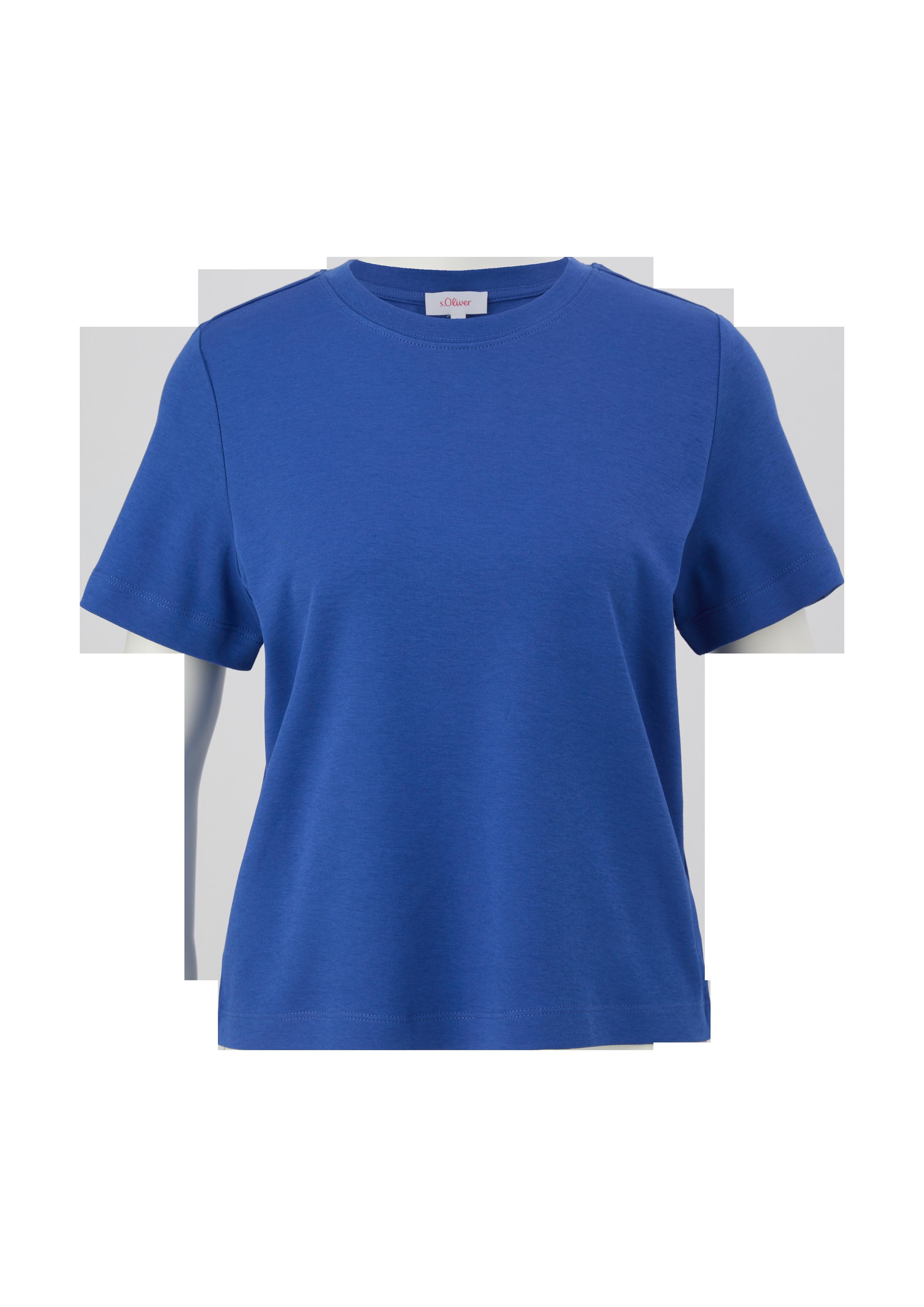 Leicht verkürztes Baumwollshirt  2132906-5602