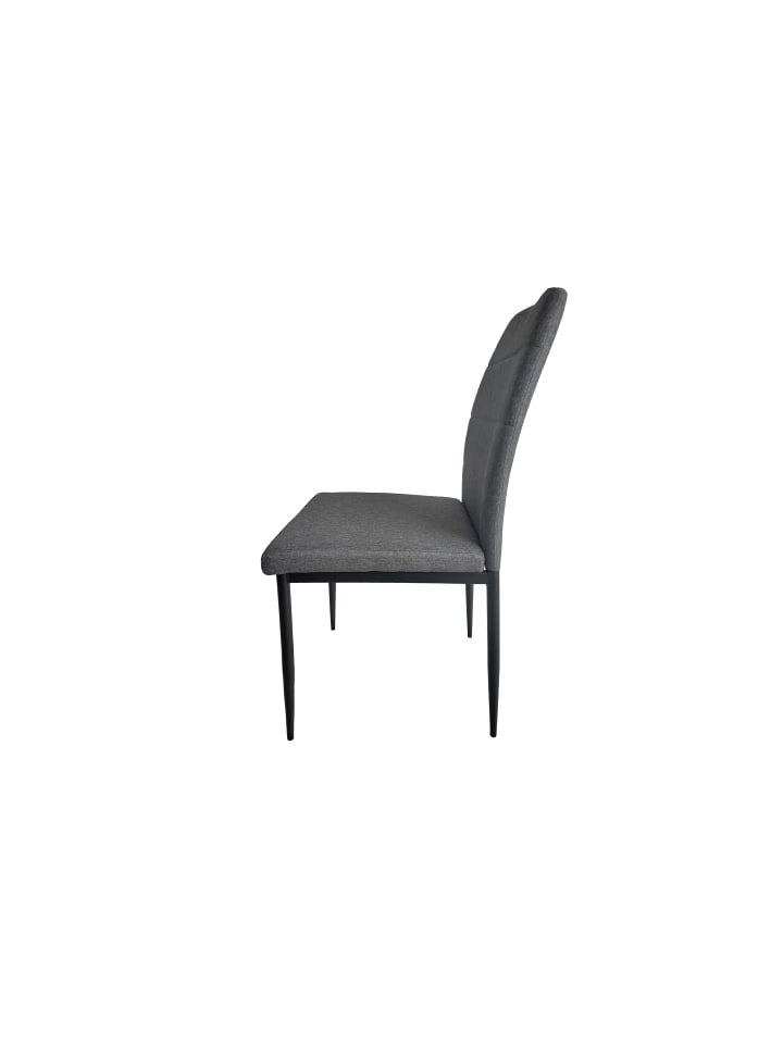 byLiving 2er-Set: Esszimmerstuhl LYRA in Grau/Schwarz - (B) 46 x (H) 90,5 x (T) 58 cm günstig kaufen onesize