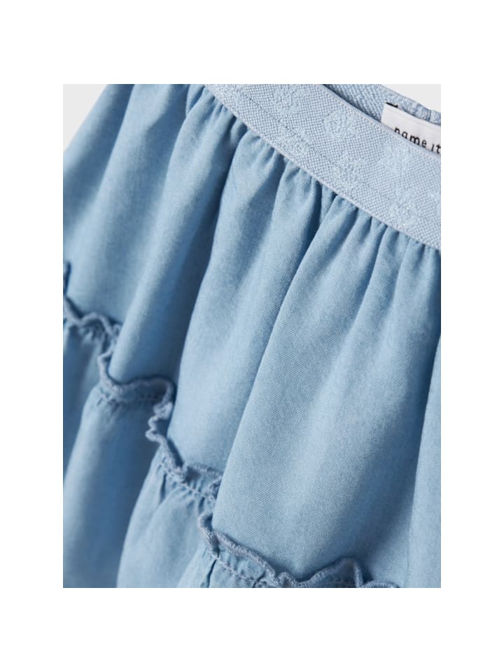 name it Jeansrock Mia Wide Denim in Hellblau günstig kaufen