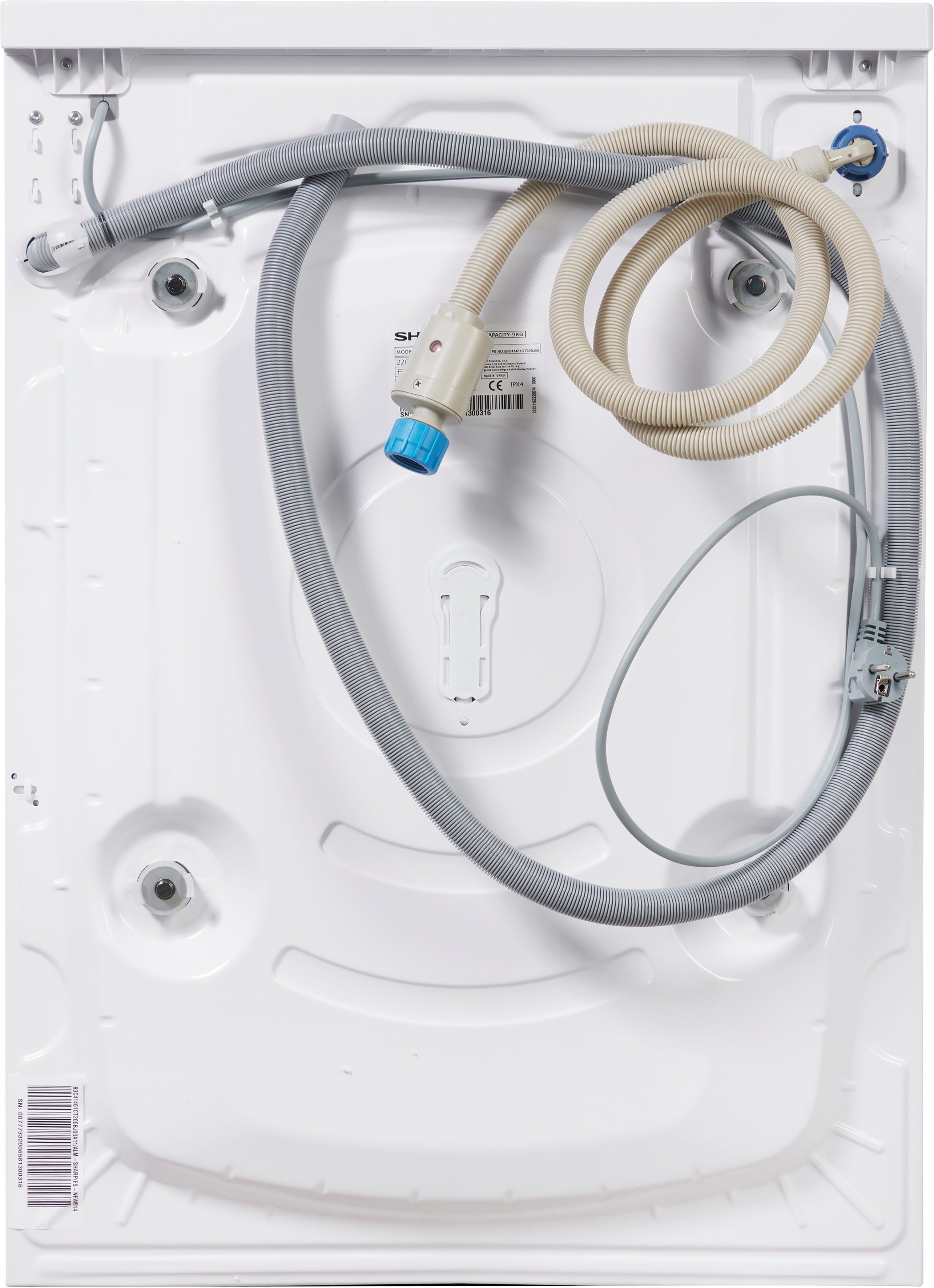 Sharp Waschmaschine ES-NFW914CWA-DE, 9 kg, 1400 U/min