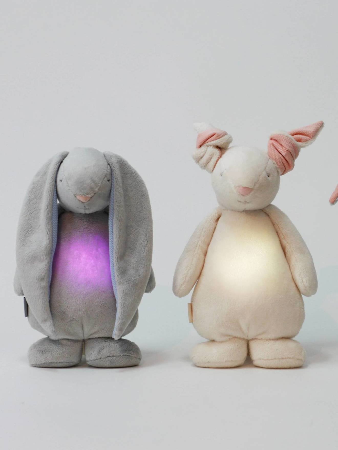 Veilleuse peluche MOONIE Lapin bleu