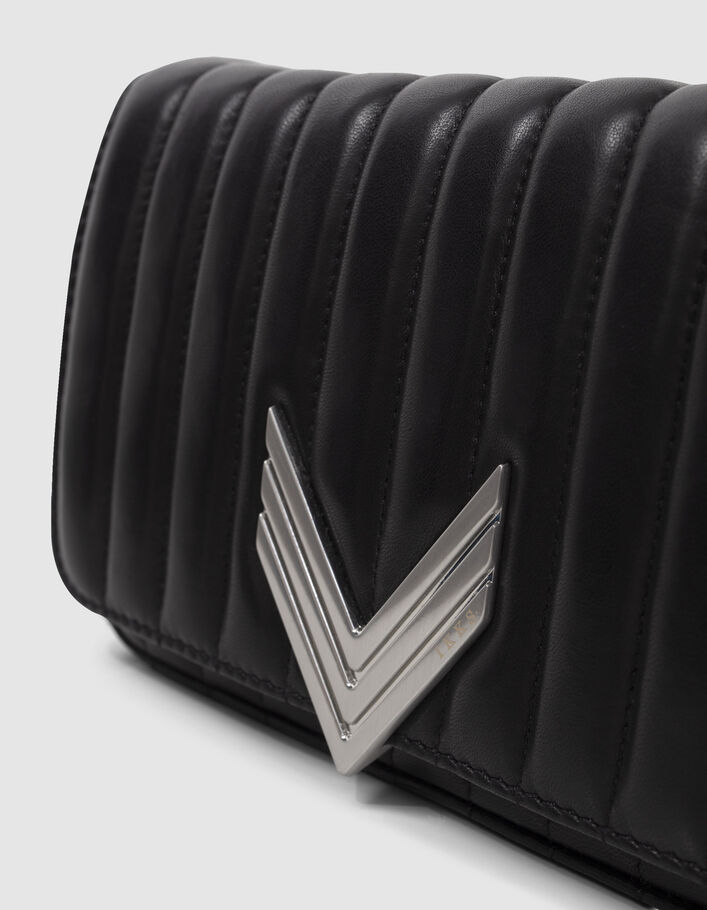 Le 111 MADISON AVENUE noir cuir matelassé Femme