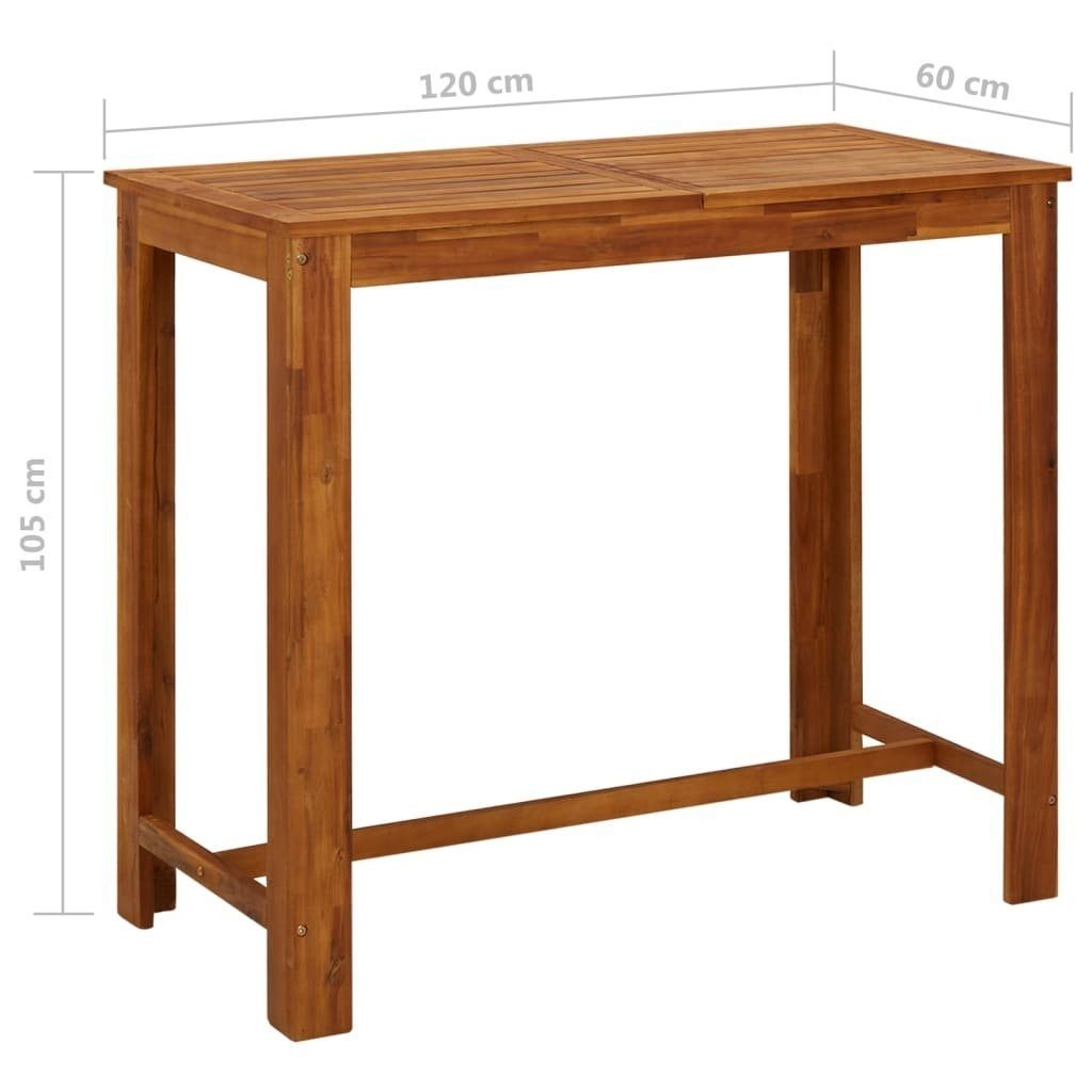 möbelando Stehtisch 295834 (LxBxH: 120x60x105 cm), aus Akazie in natur (geölt)