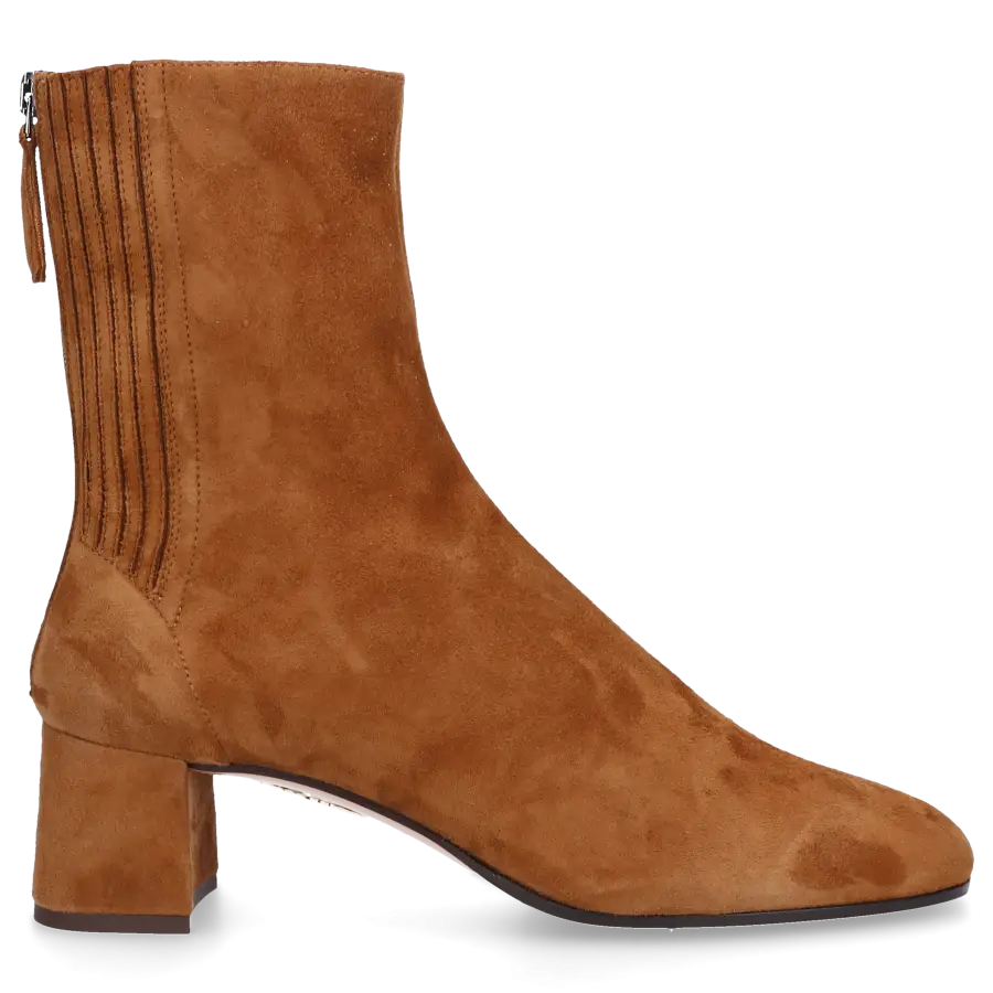 Aquazzura - Klassische Stiefeletten SAINT HONORE 50 Veloursleder - beige