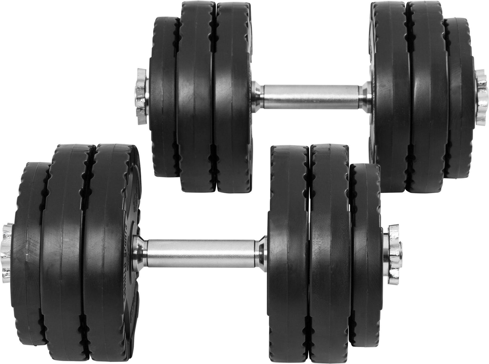GORILLA SPORTS Hantel-Set Kurzhantelset Kunststoff Gripper 30 kg