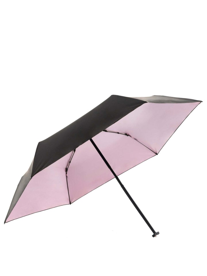 Knirps US.050 Ultra Light Slim Manual - Taschenschirm Regenschirm (black with rose coating) in black with rose coating günstig kaufen onesize