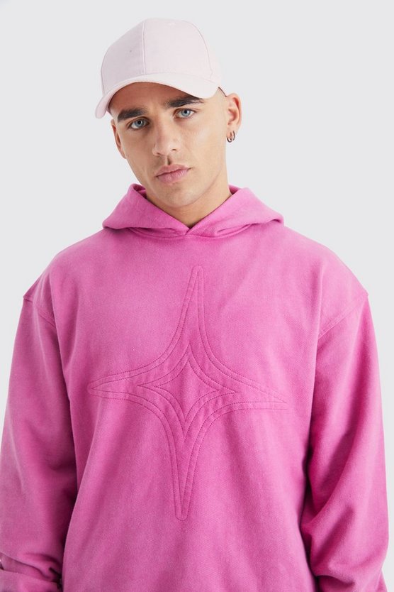 Gesteppter Oversize Hoodie