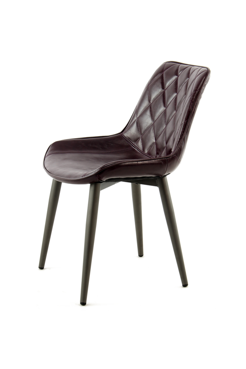 Kayoom Stuhl Cecil 110 2er-Set Dunkelviolett