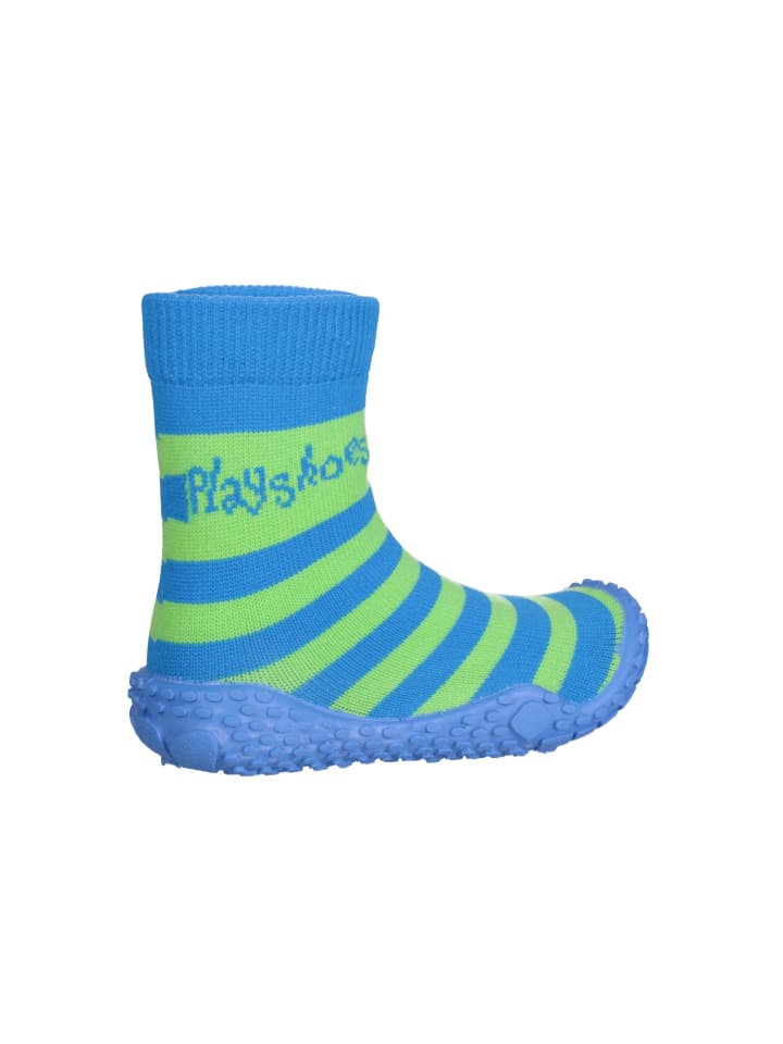 Playshoes Aqua-Socke Streifen in Blau/Grün günstig kaufen