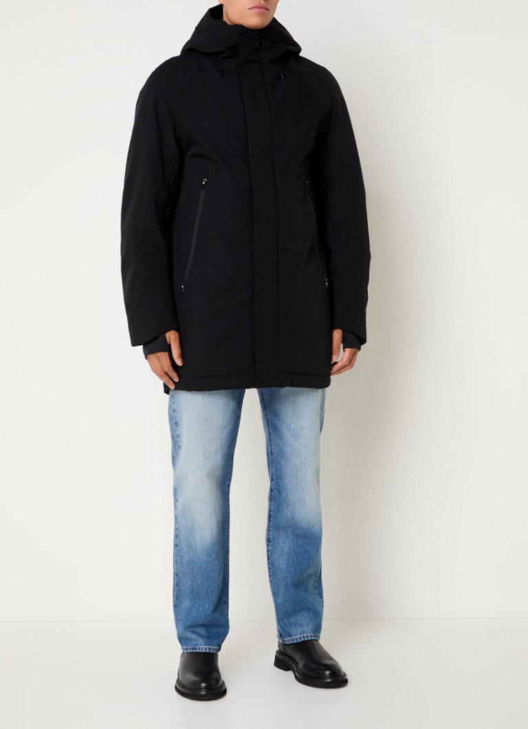 Krakatau Dsup quilted parka with zipped pockets