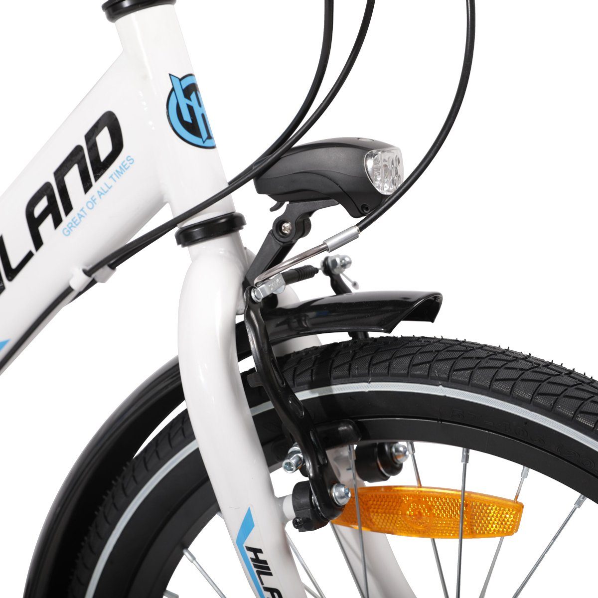 HILAND Kinderfahrrad 20 Zoll MTB Jungen mit 6 Gang Shimano Gepäckträger Ständer, 6 Gang, fur Kinder ab 4 5 6 7 8 9 Jahre