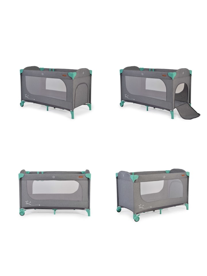 Cangaroo Reisebett Skyglow Laufstall in grün günstig kaufen 60x120 cm