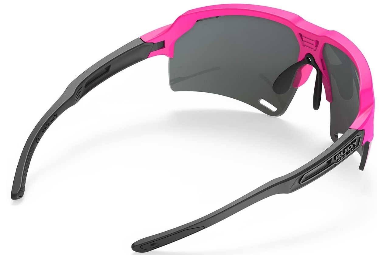 Rudy Project Deltabeat Pink Fluo / Black Matte - Multilaser Red
