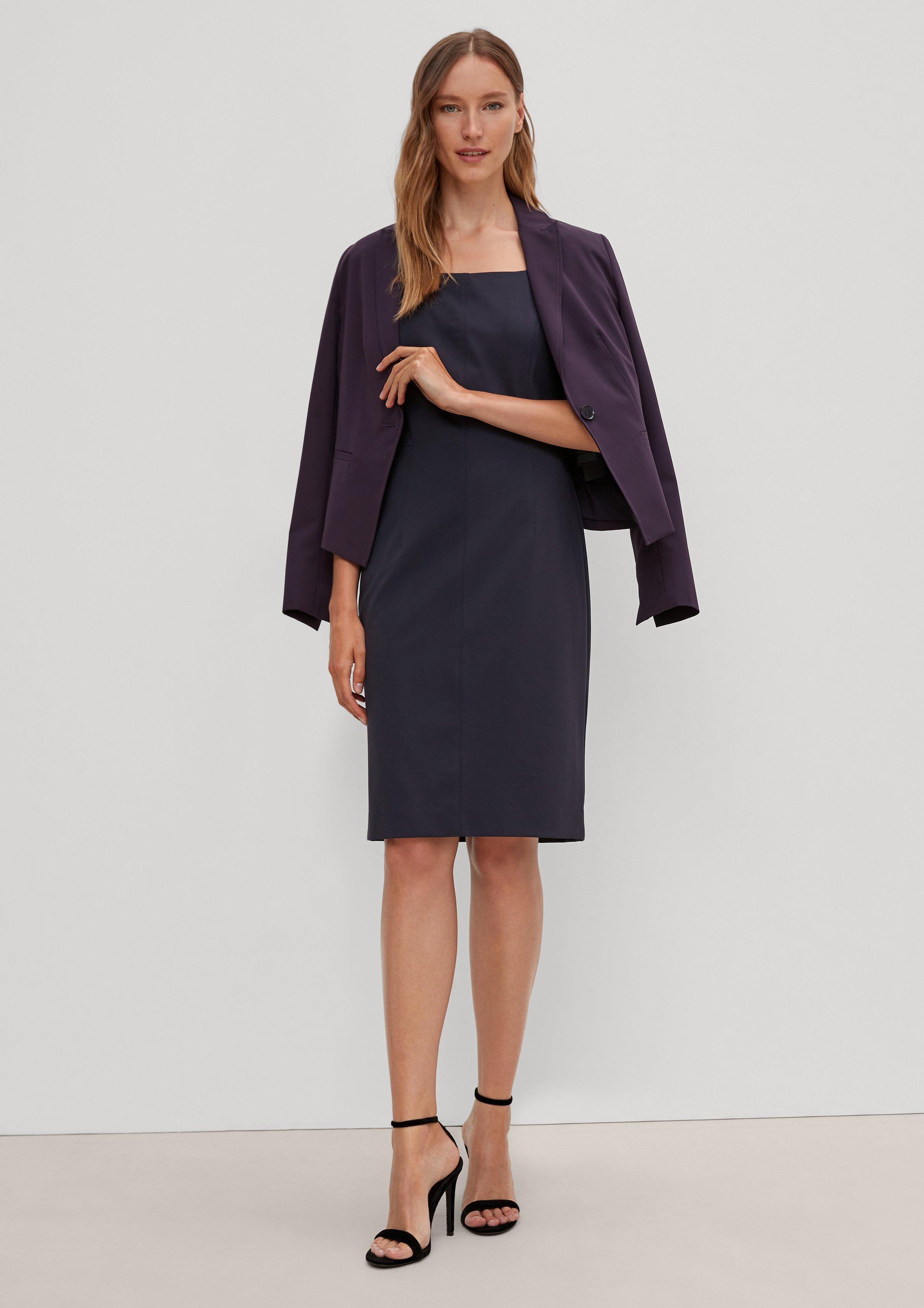Etuikleid aus Viskosestretch - navy