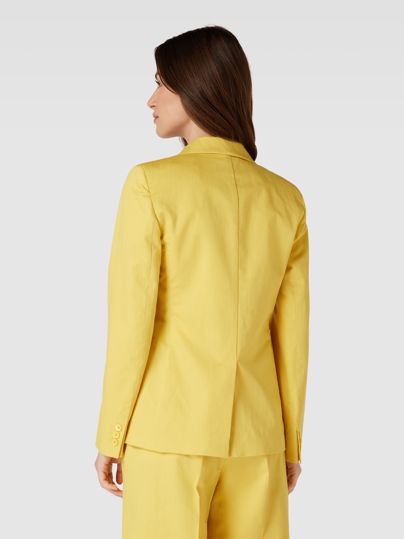 Blazer mit Brustleistentasche in gelb