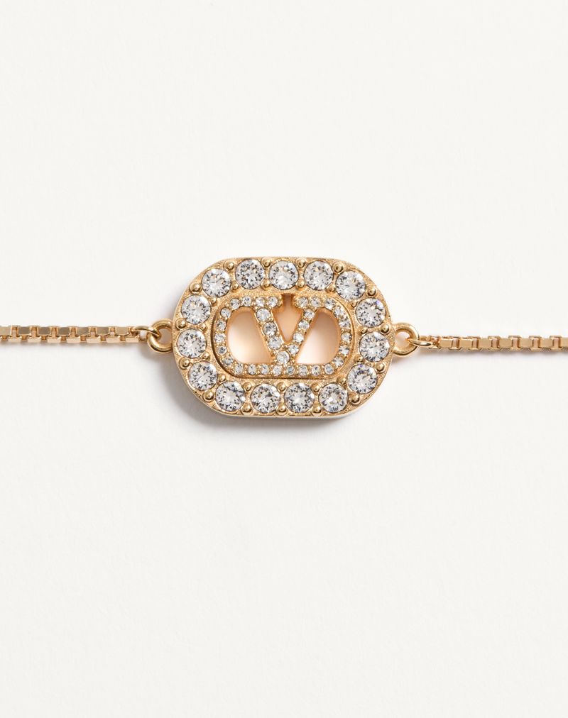 Pulseira exclusiva VLogo em metal e cristais Swarovski®