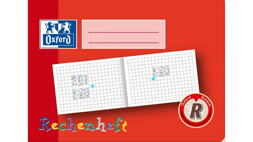 Oxford Schreiblernheft/Zahlenlernheft A5 Lineatur R 16 Blatt