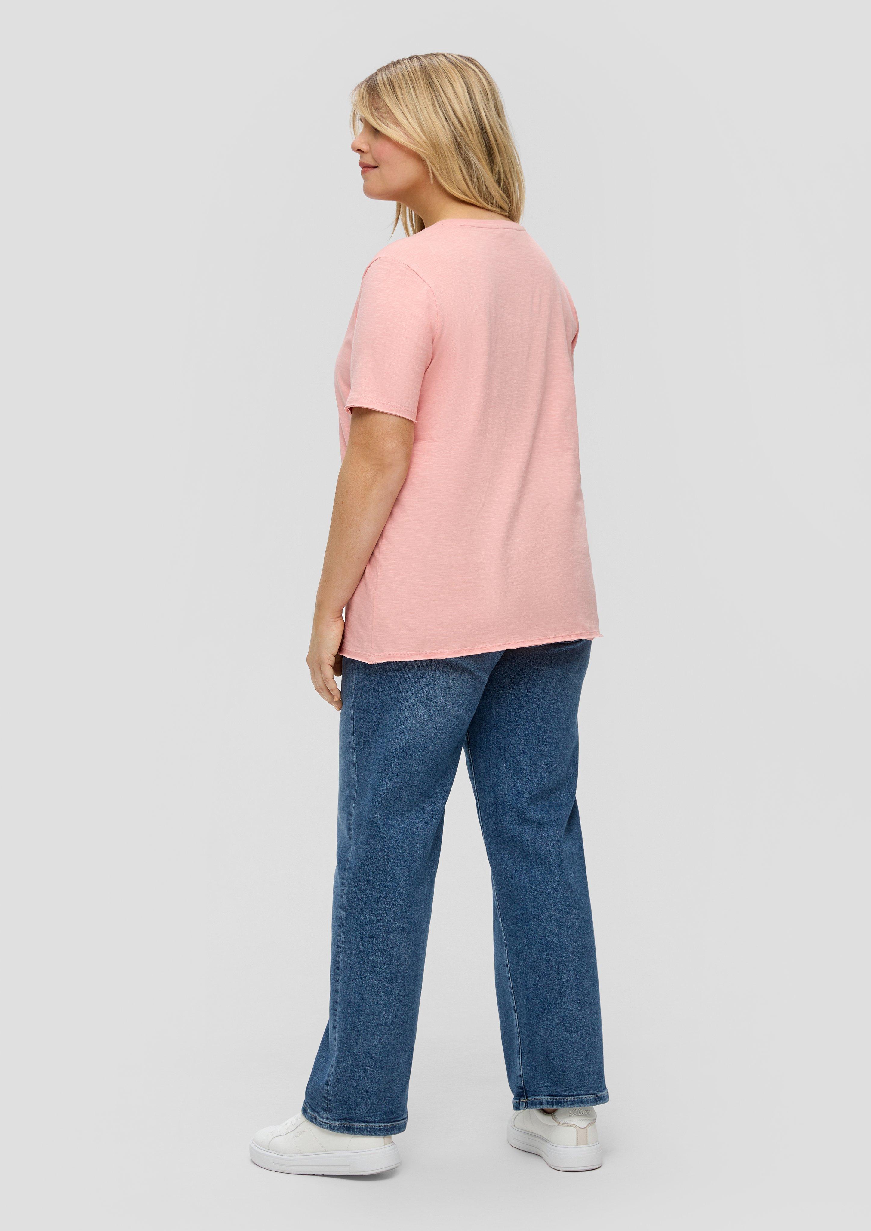 T-Shirt mit V-Ausschnitt  2151514-4258