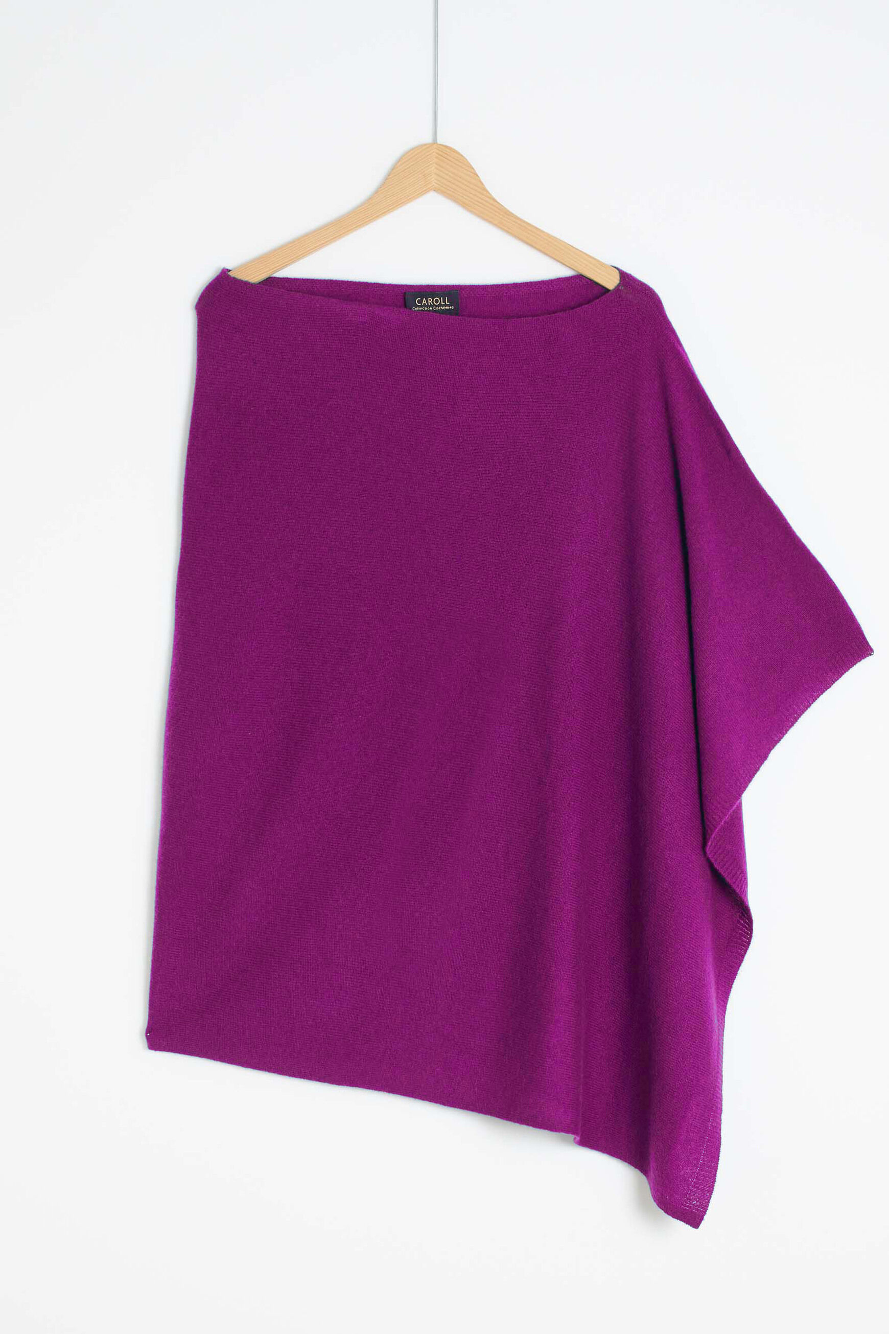 poncho baltimore 100% cachemire prune femme