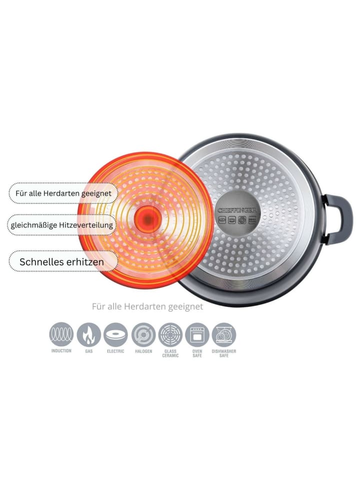 Cheffinger Aluguss Tajine Tagine Ø28cm Induktion Silikongriffe Gartopf in Hellbraun günstig kaufen onesize