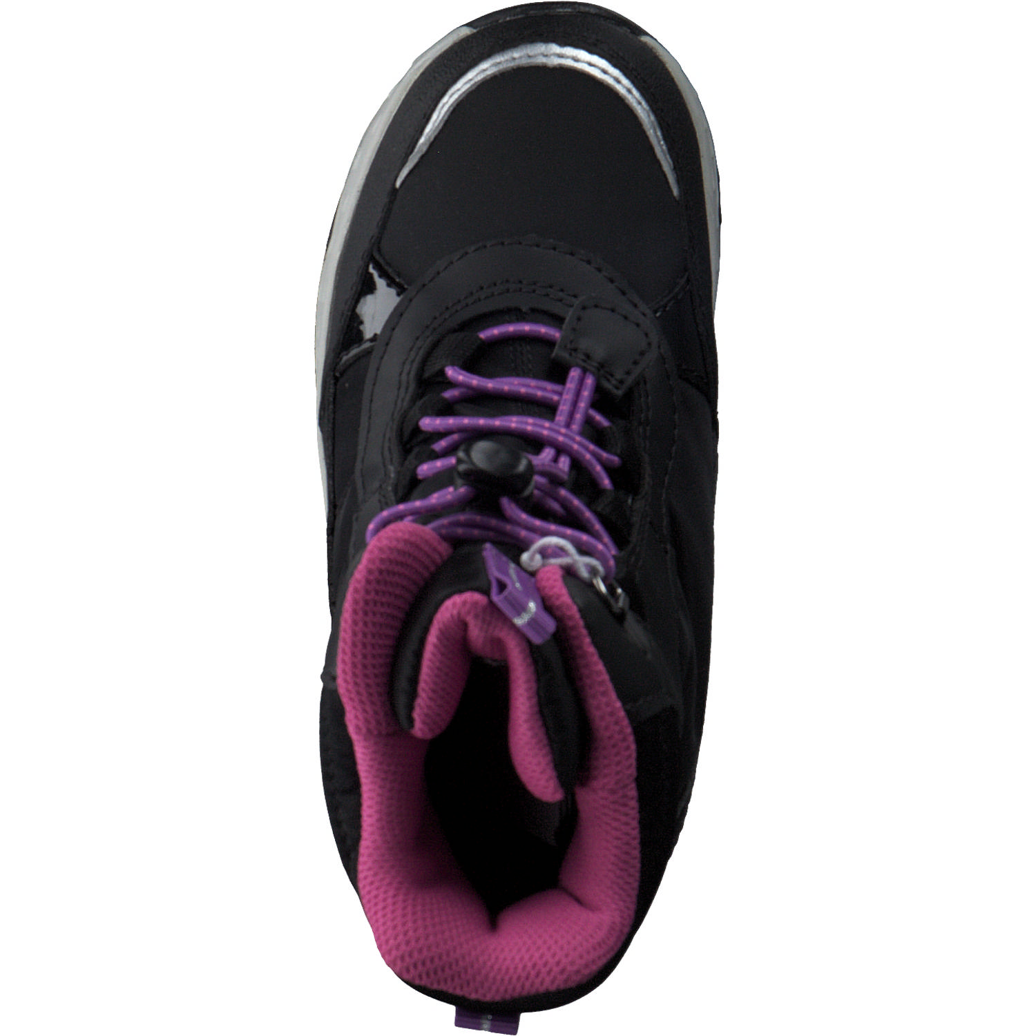 Geox J26FVA, Stiefeletten (Kinder), Kinder, black/fuchsia