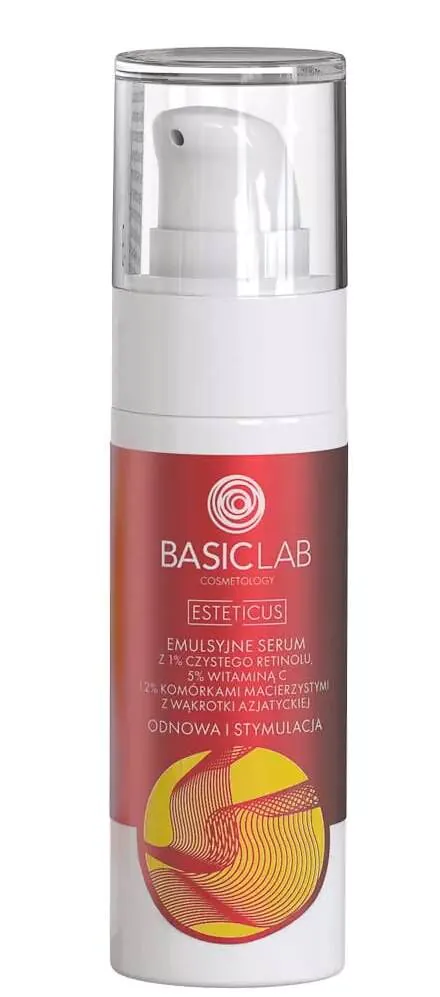 BasicLab Esteticus Emulsion Serum med Retinol 1% og C-vitamin 5%