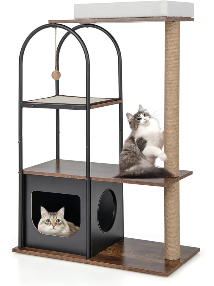 COSTWAY Katzenbaum 118cm in Schwarz günstig kaufen onesize