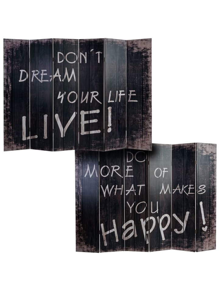 MCW Foto-Paravent im Shabby-Look, 180x240cm, Spruch günstig kaufen onesize