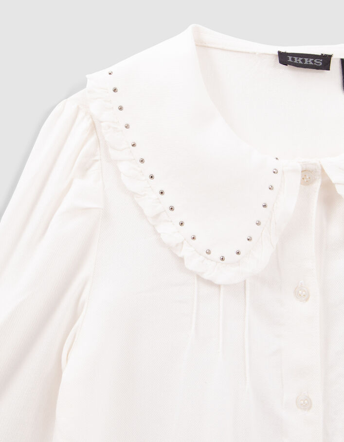 Chemise blanche LENZING™ ECOVERO™ col clouté fille