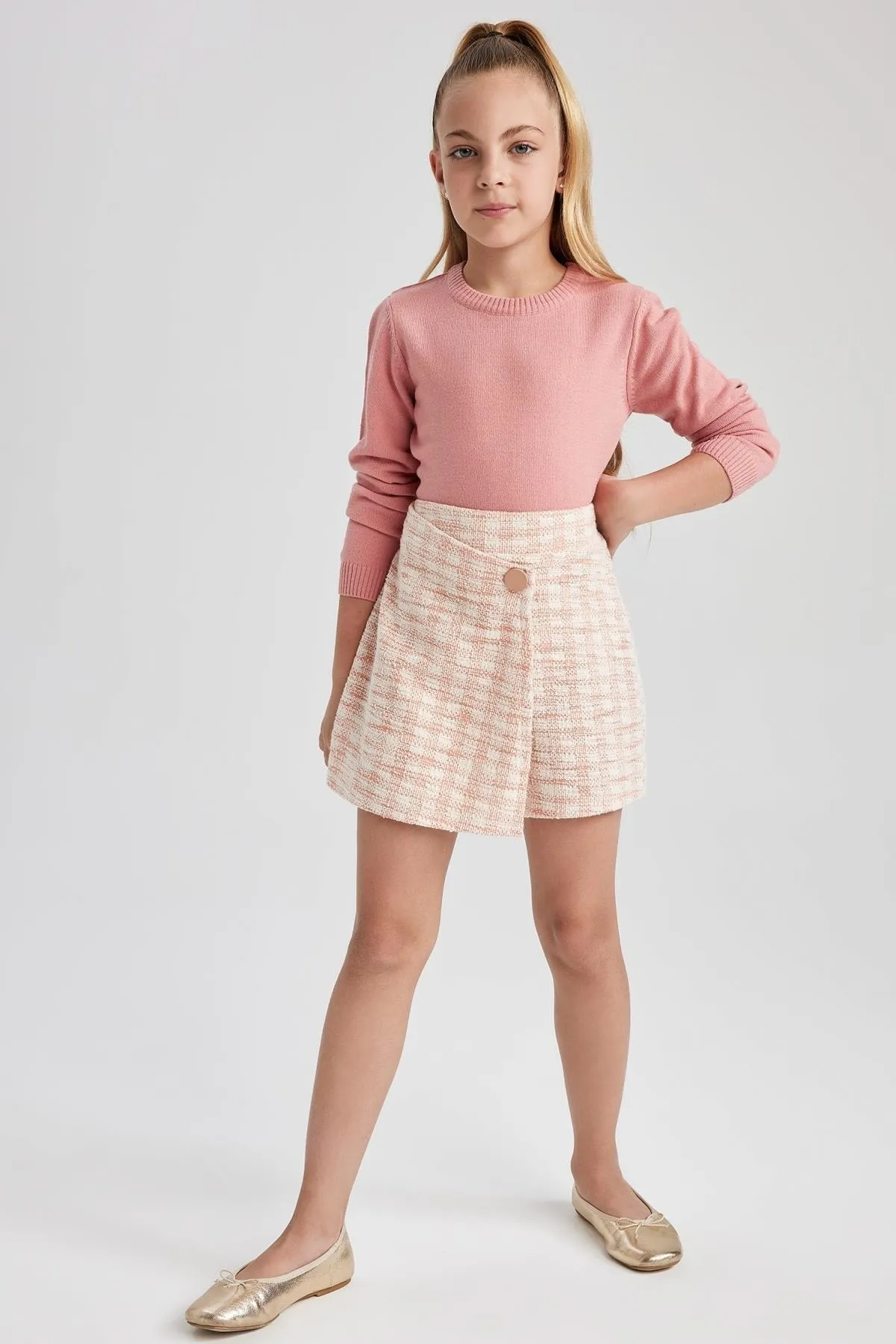DeFacto  Schulpullover mit Rundhalsausschnitt für Mädchen