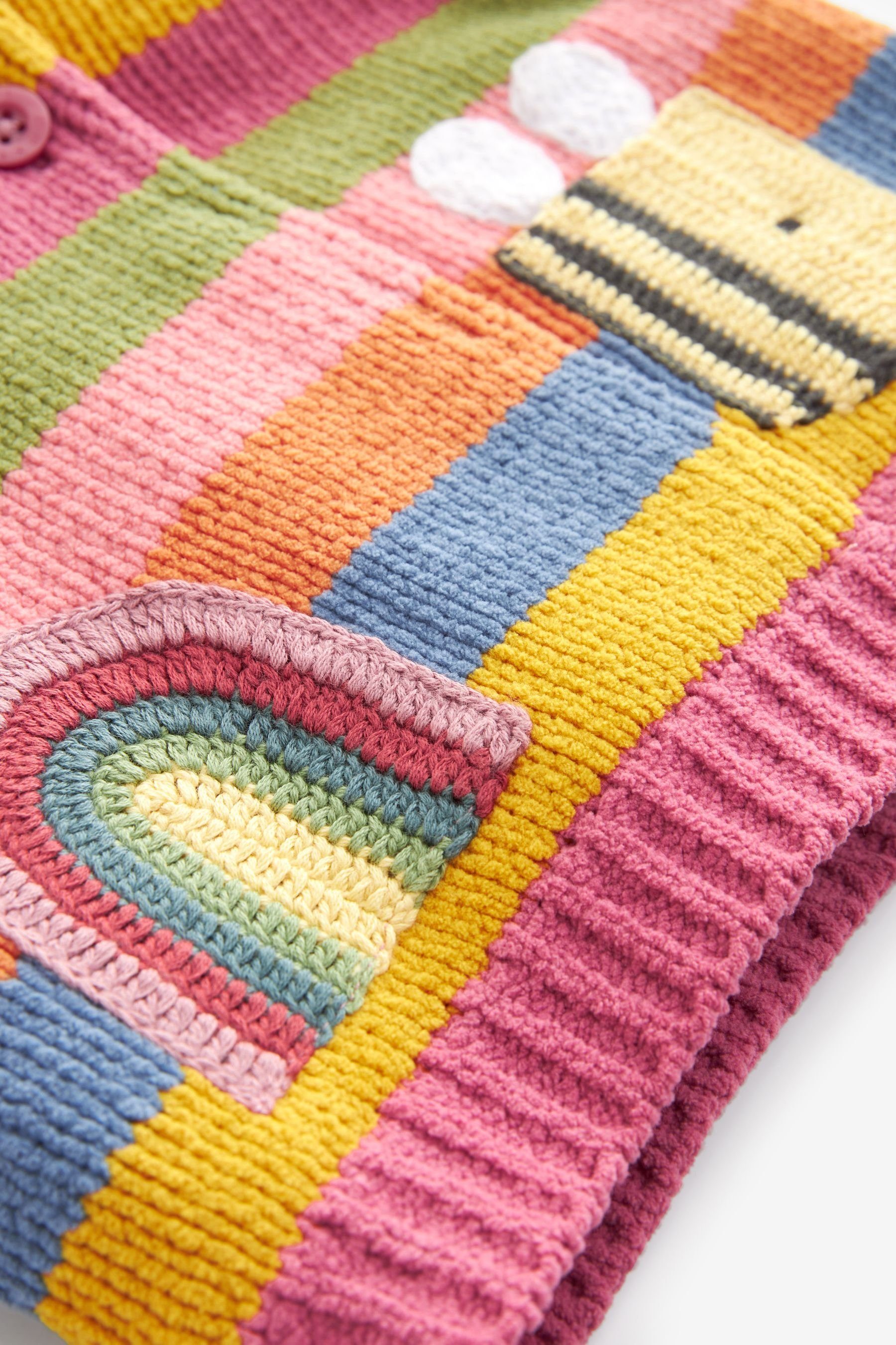 Next Strickjacke Babystrickjacke mit Fleece-Futter (1-tlg)