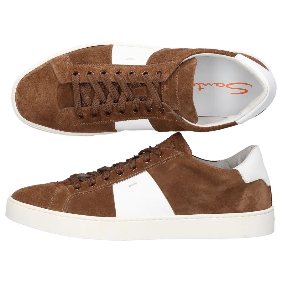 Santoni - Sneaker low 20733 Veloursleder - braun