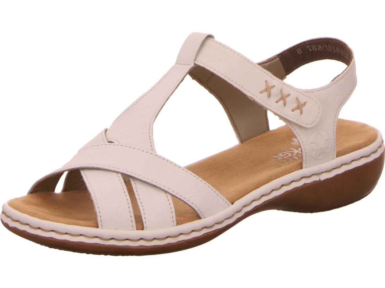 RIEKER Klassische Sandalen weiss