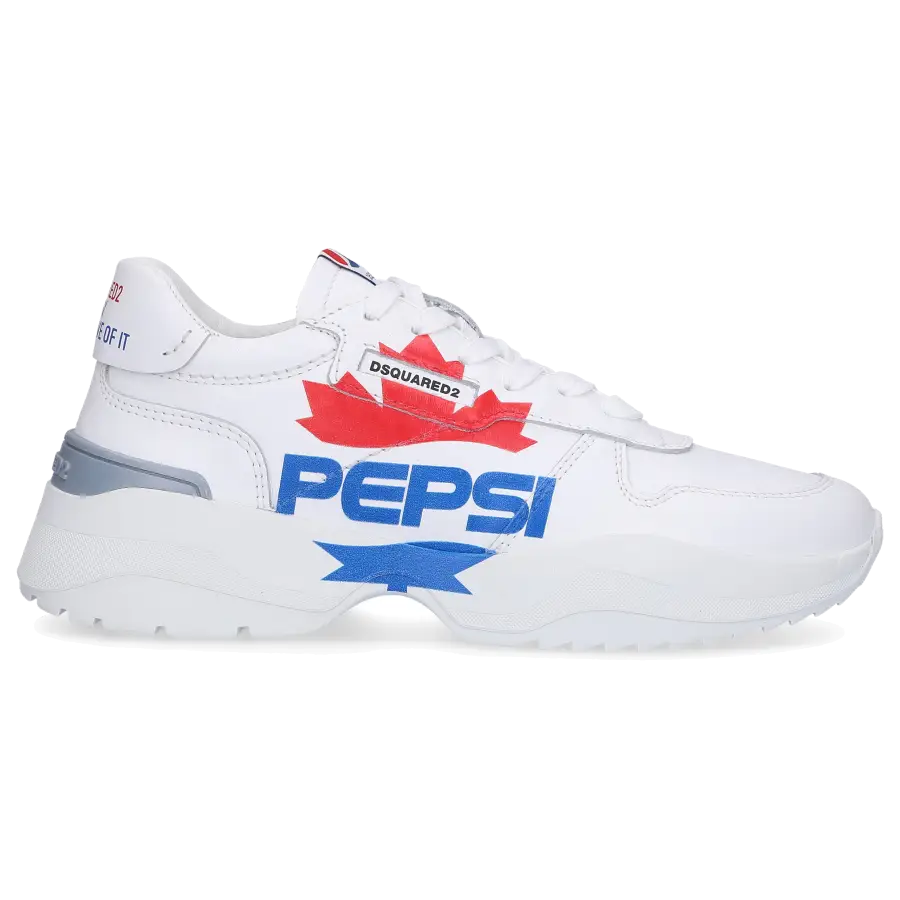 Dsquared2 - Sneaker low PEPSI Kalbsleder - weiß