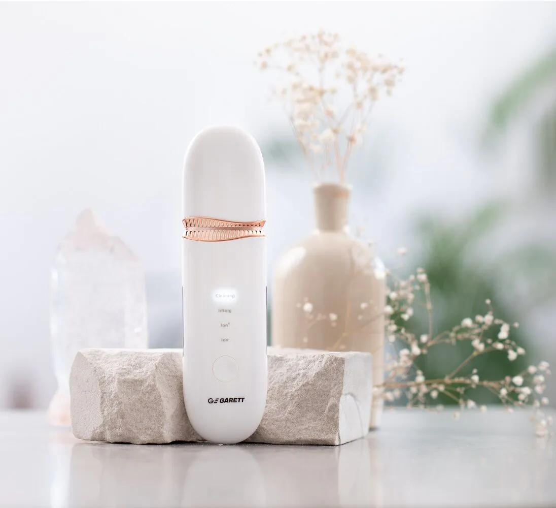 „Garett Beauty Sonic Scrub“ kavitacijos pilingo prietaisas, baltas