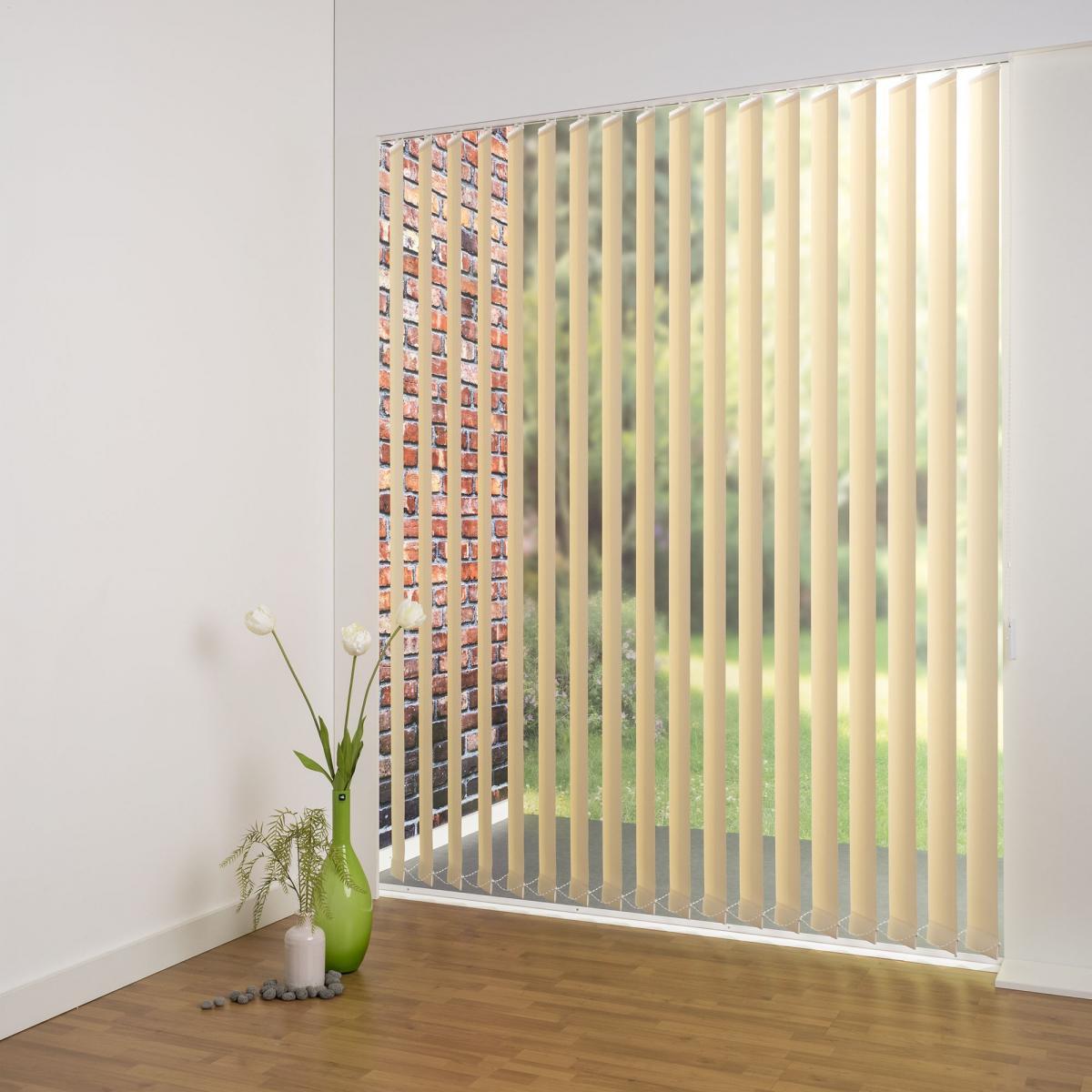 Bella Casa Schiebevorhang 120 x 250 cm sand 89 mm Polyester