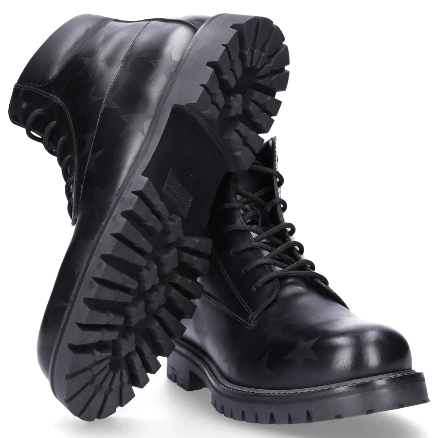 Valentino Garavani - Stiefeletten COMBAT BOOTS Kalbsleder - schwarz