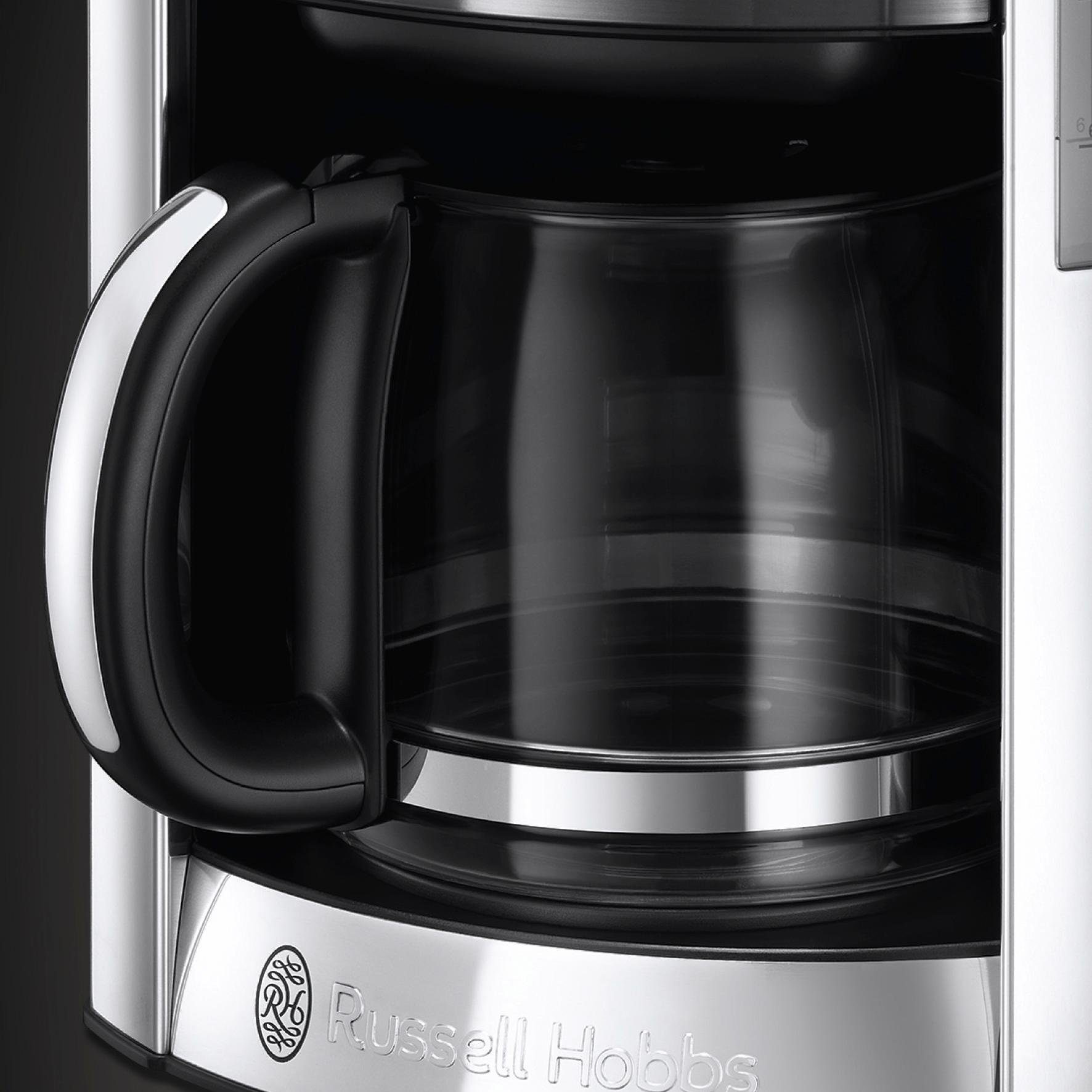 RUSSELL HOBBS Filterkaffeemaschine Luna Moonlight Grey 23241-56, 1,5l Kaffeekanne, Papierfilter 1x4, mit fingerabdruckresistenter Lackierung