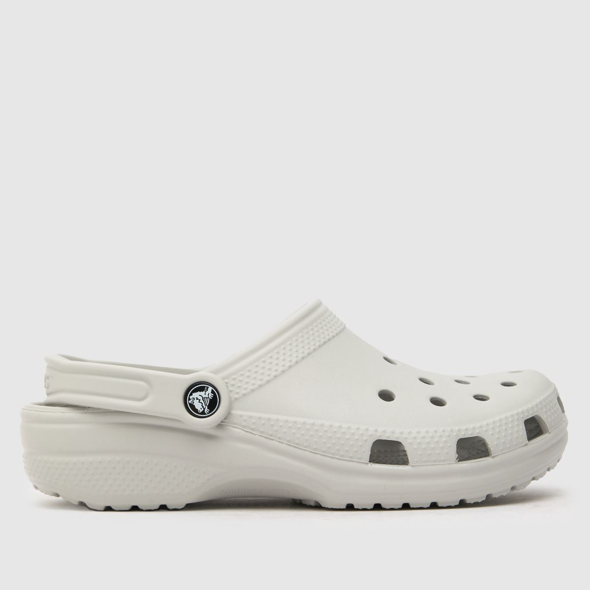 Crocs Classic klumpa szandál világosszürke színben