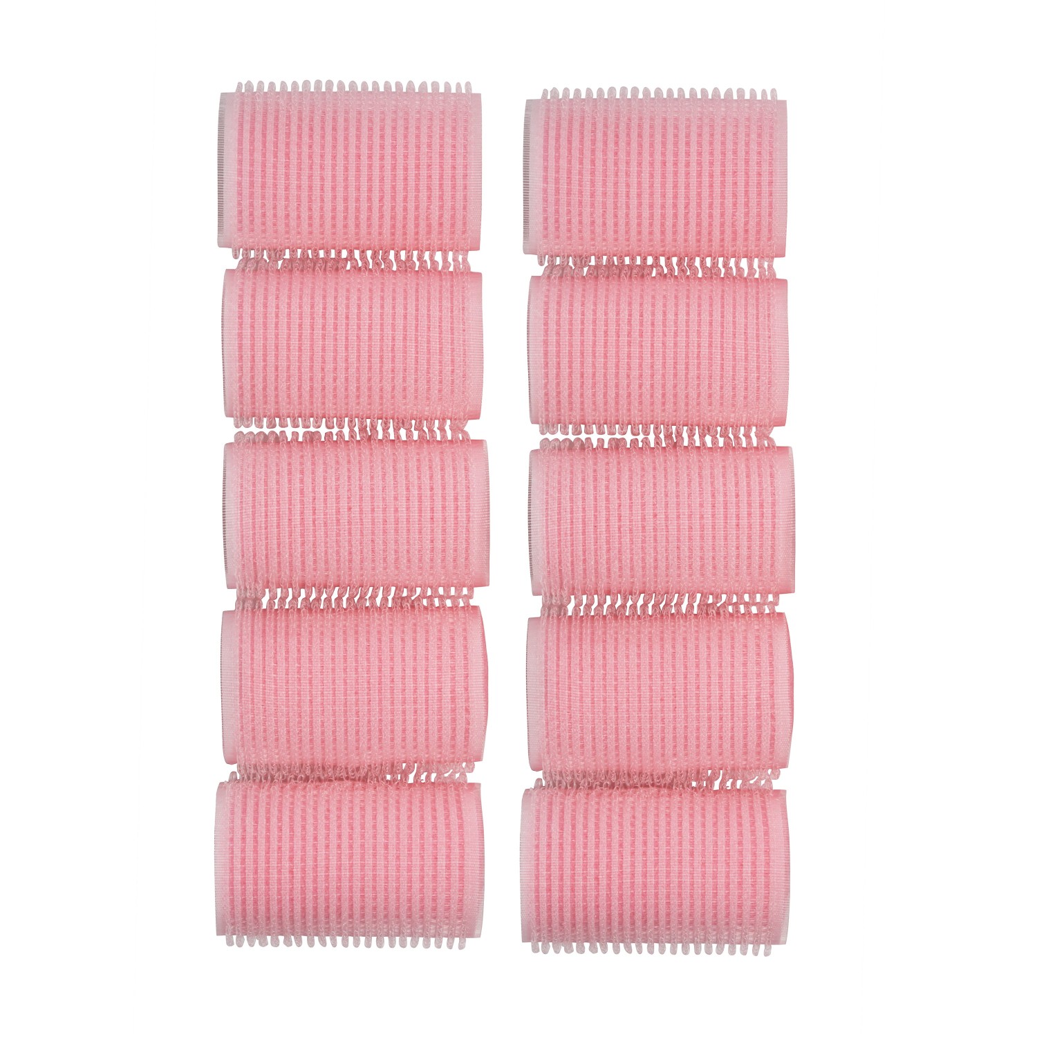 Mega Pink Velcro Heatless Rollers 10pk