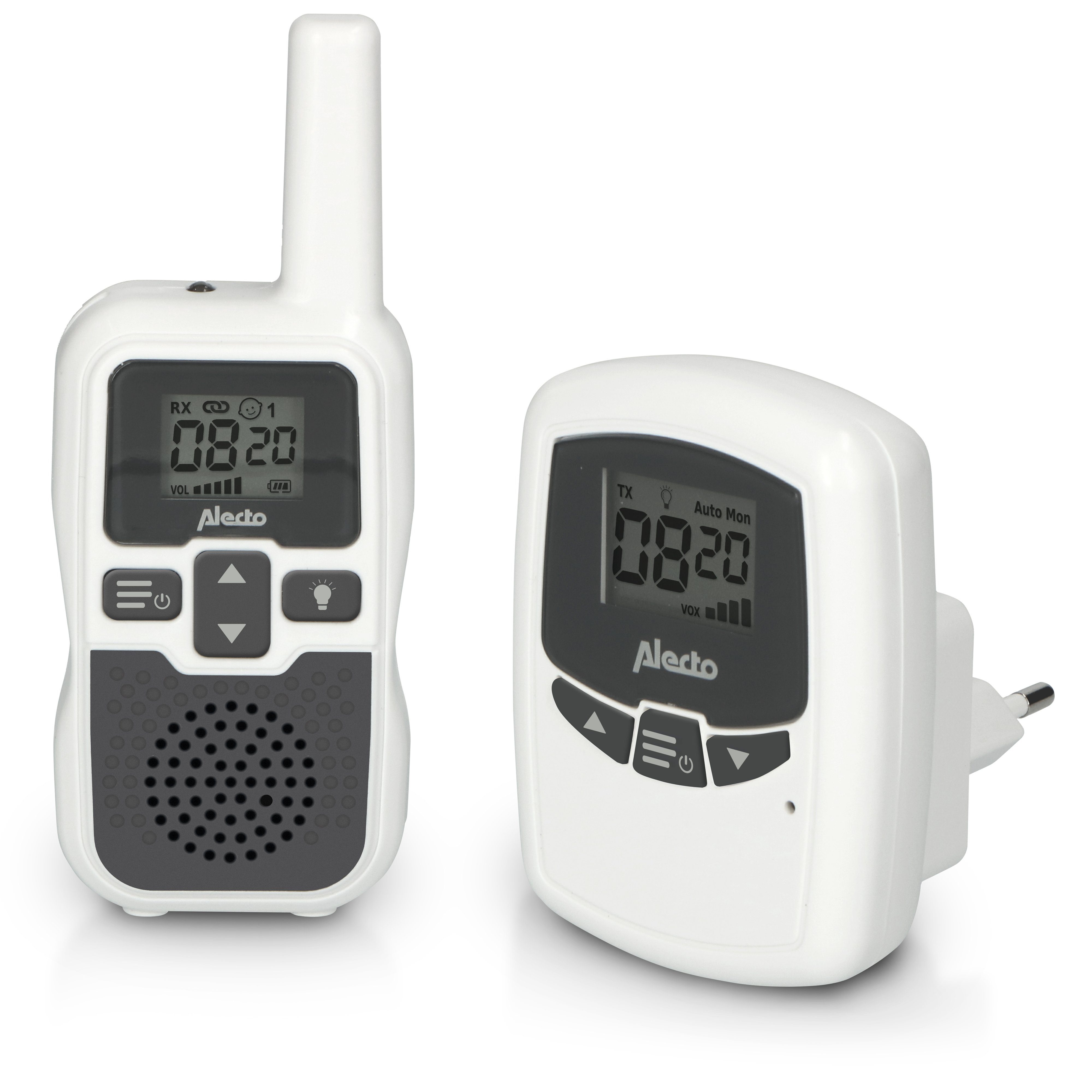 Alecto Babyphone DBX-80, 1-tlg., 3km Reichweite, Audio Babyfon