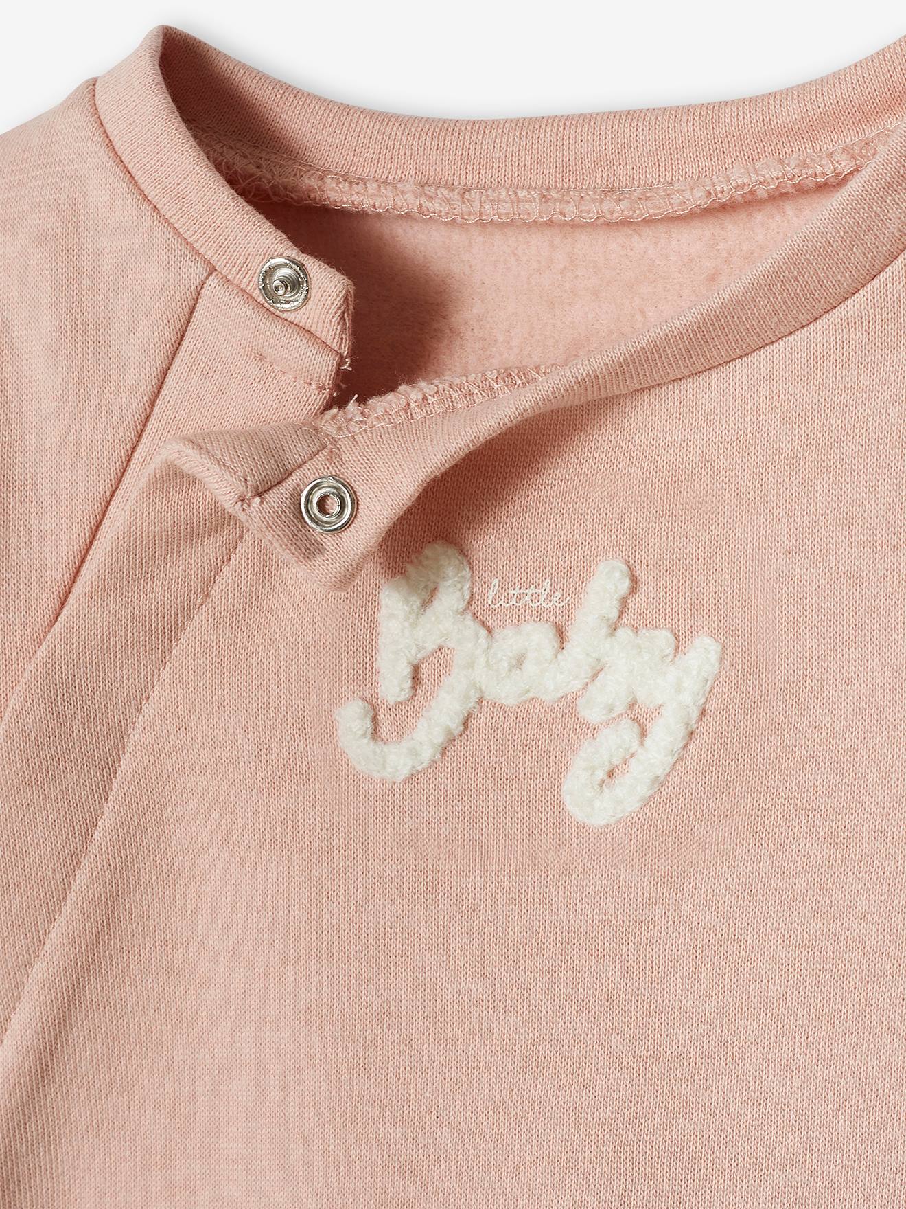 Vertbaudet 3-teiliges Baby-Set für Neugeborene, Sweatware - beige meliert