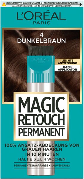 L'Oréal Paris Magic Retouch Permanent Ansatz-Abdeckung 4 dunkelbraun Tönung