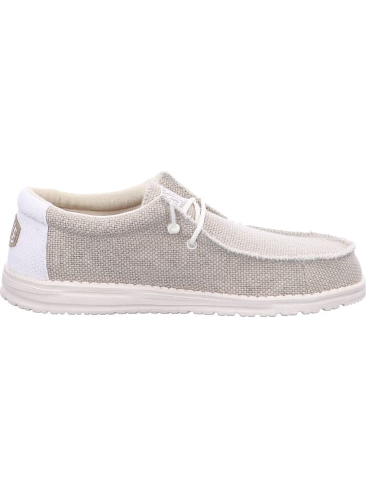 Hey Dude Herren Halbschuhe WALLY BRAIDED in Weiß günstig kaufen
