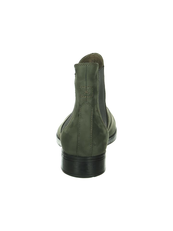 Think! Leder-Chelsea-Boots in Grün günstig kaufen