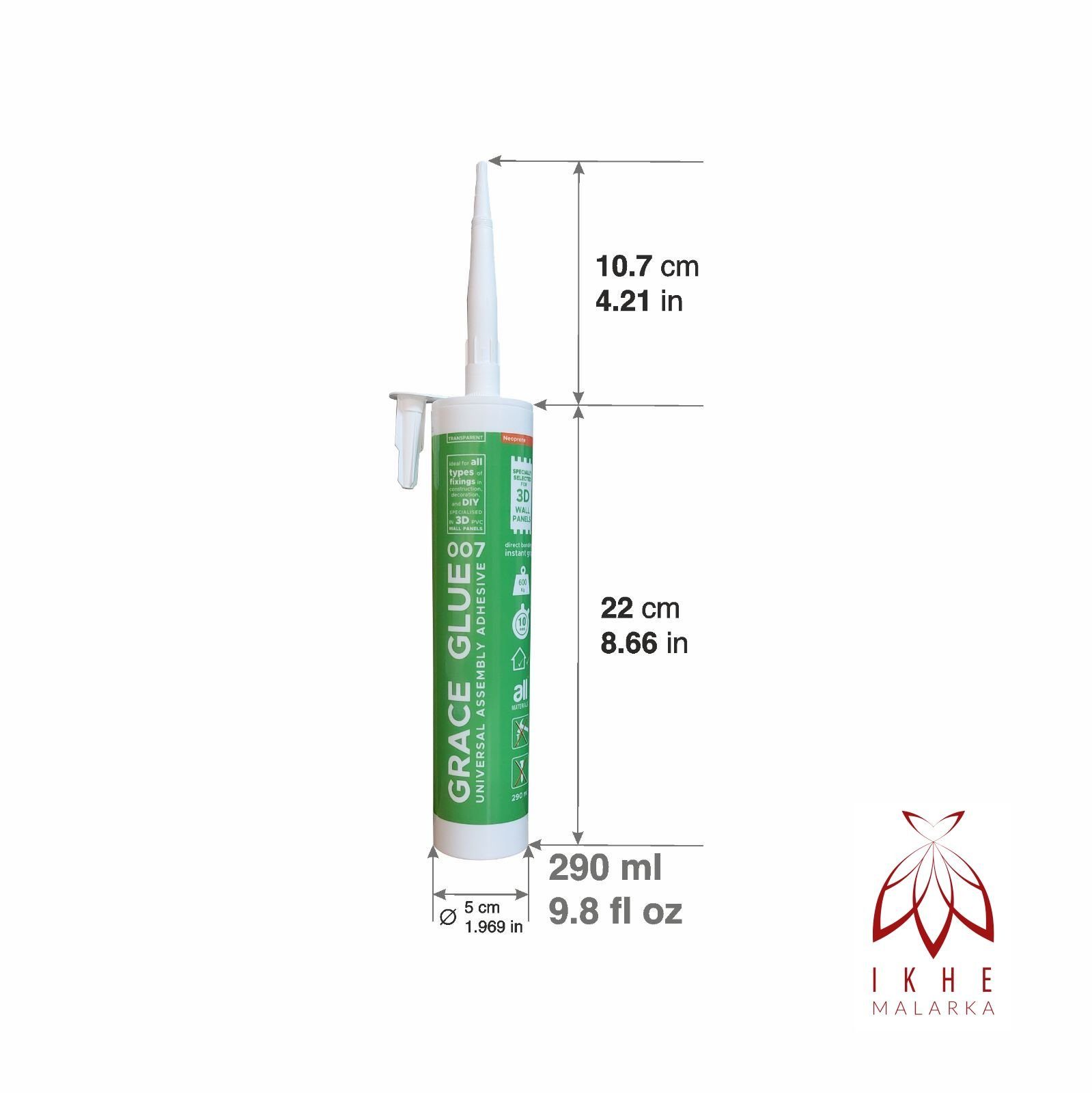 IKHEMalarka Montagekleber PVC Montagekleber GraceGlue, (1-tlg), Starke Verkabelung!Bau, Dekor, Heimwerkerbereich!