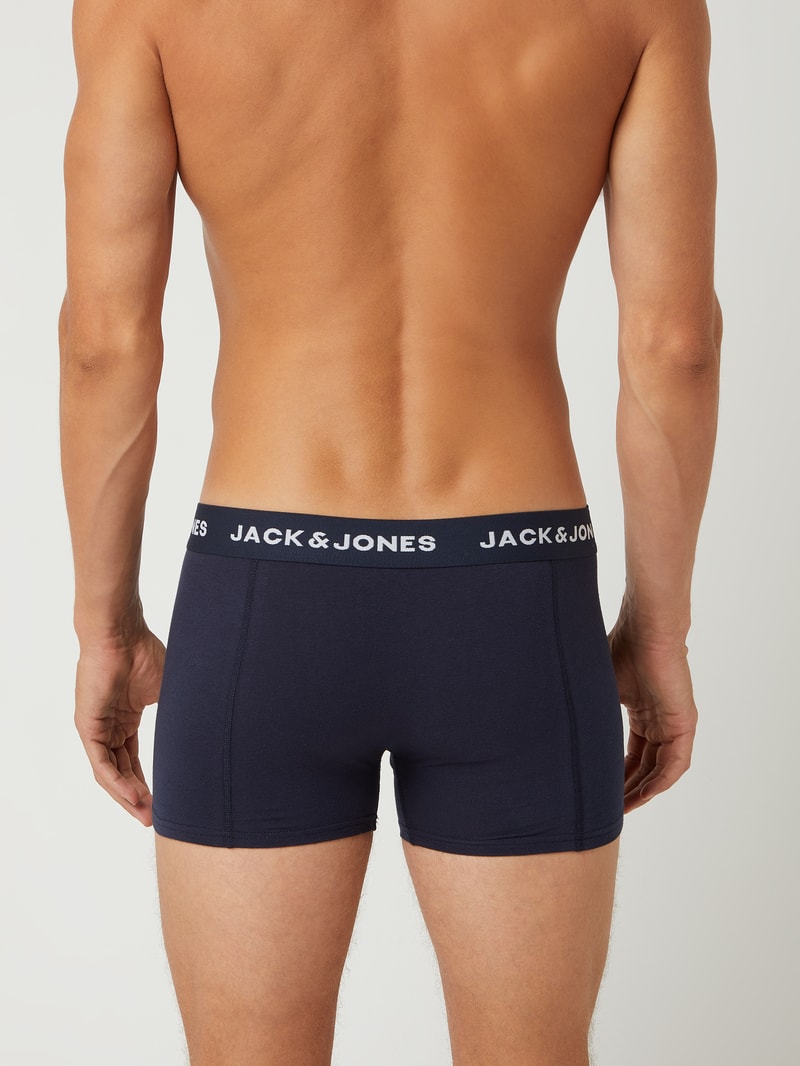 Comfort Fit Trunks mit Stretch-Anteil im 3er-Pack Modell 'Anthony' in marineblau