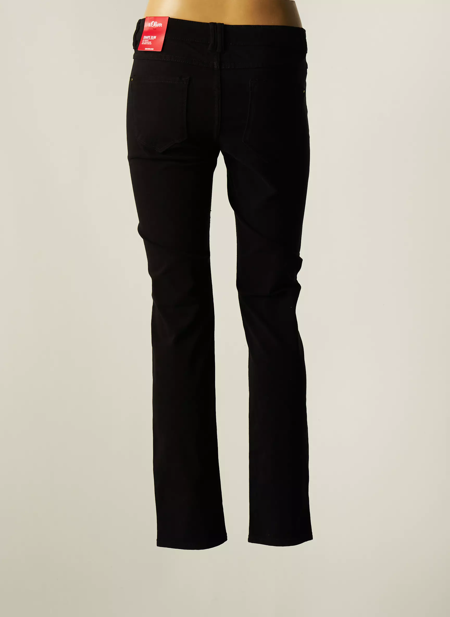 S Oliver Pantalons Slim Femme couleur noir
