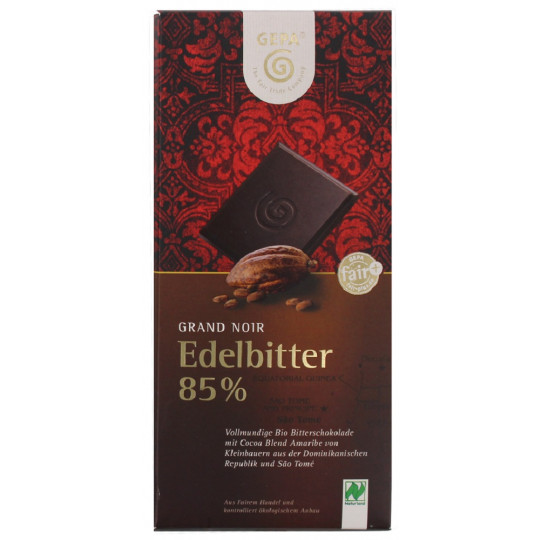 GEPA Bio Schokolade Edelbitter 85% 100G
